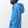 Sweat à capuche bleu zippé Sweat à capuche bleu zippé