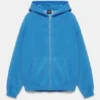 Sweat à capuche bleu zippé Sweat à capuche bleu zippé