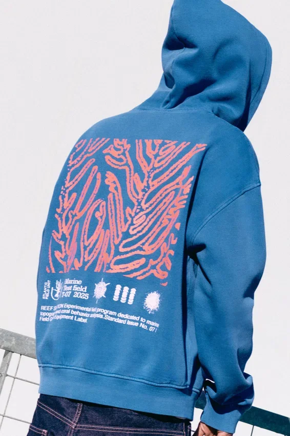 Sweat à capuche bleu zippé Sweat à capuche bleu zippé