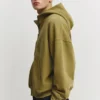 Sweat à capuche coupe carrée avec fermeture à glissière