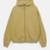 Sweat à capuche coupe carrée avec fermeture à glissière