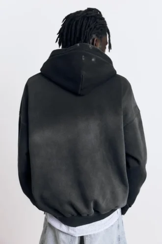 Sweat à capuche délavé