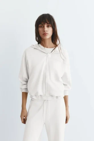 Sweat à capuche doux au toucher