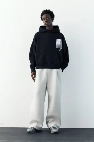 Sweat à capuche imprimé