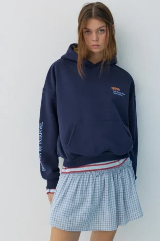 Sweat à capuche imprimé