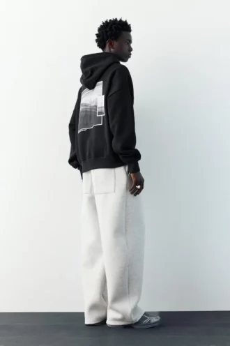 Sweat à capuche imprimé