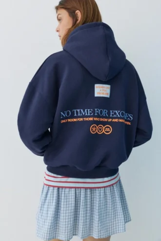 Sweat à capuche imprimé