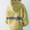 Sweat à capuche jaune avec motif graphique Sweat à capuche jaune avec motif graphique