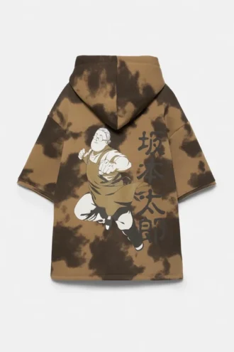Sweat à capuche à manches courtes Sakamoto Days Shorts
