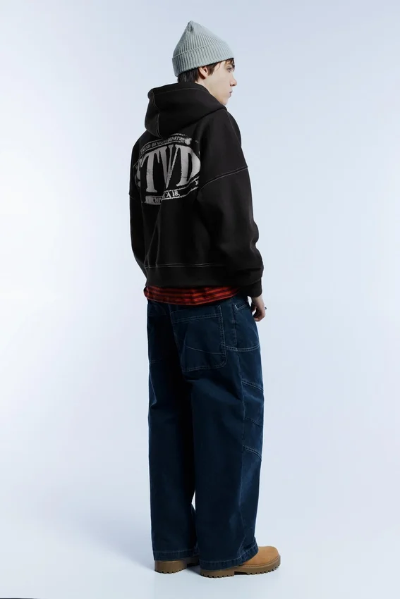 Sweat à capuche noir STWD Sweat à capuche noir STWD