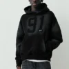 Sweat à capuche noir STWD 91 Sweat à capuche noir STWD 91