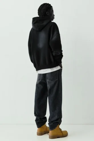 Sweat à capuche noir STWD 91 Sweat à capuche noir STWD 91