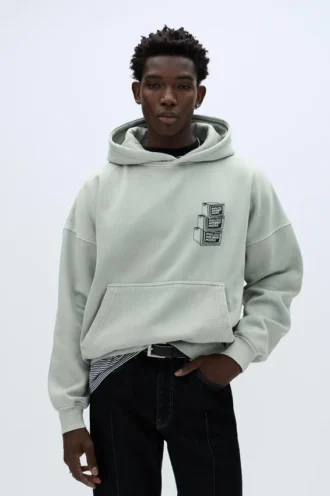 Sweat à capuche oversize avec imprimé Sweat à capuche oversize avec imprimé