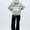 Sweat à capuche oversize avec imprimé Sweat à capuche oversize avec imprimé
