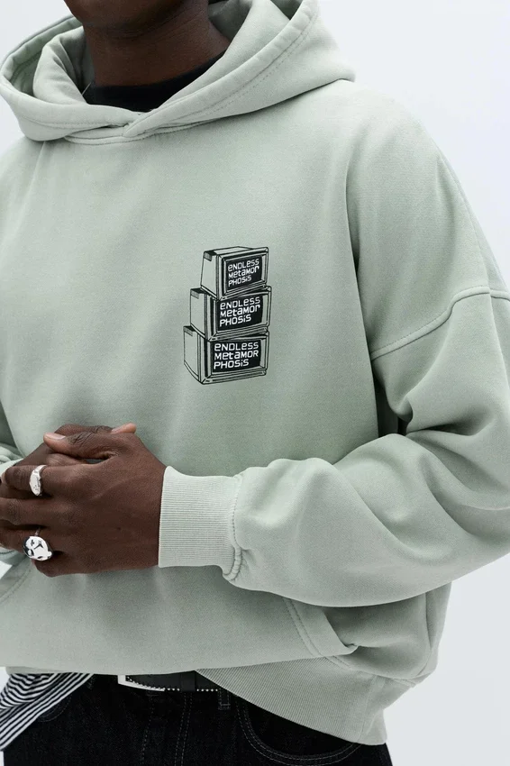 Sweat à capuche oversize avec imprimé Sweat à capuche oversize avec imprimé