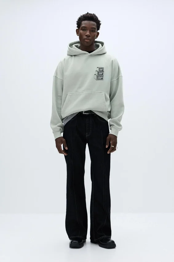 Sweat à capuche oversize avec imprimé Sweat à capuche oversize avec imprimé