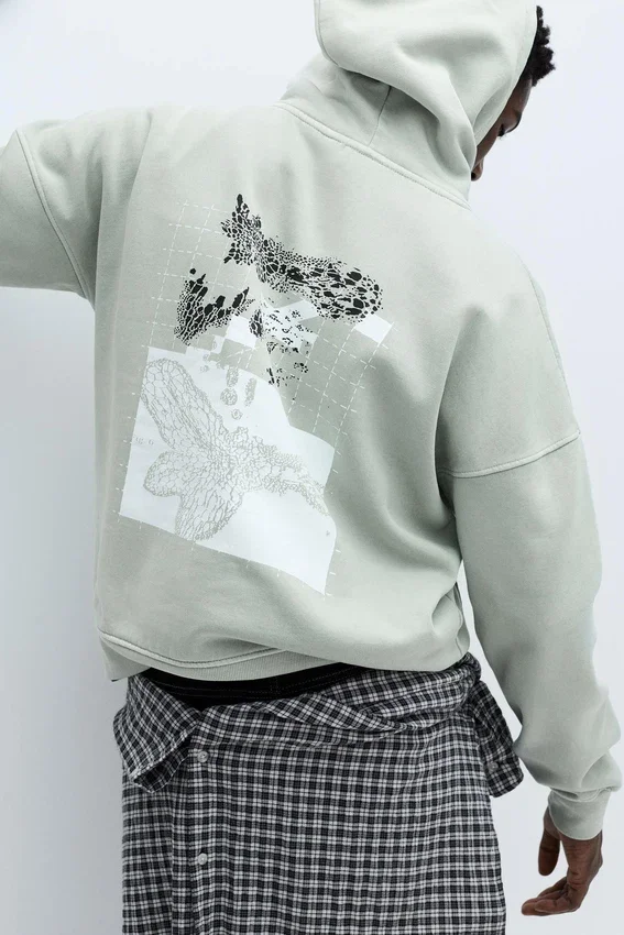 Sweat à capuche oversize avec imprimé Sweat à capuche oversize avec imprimé