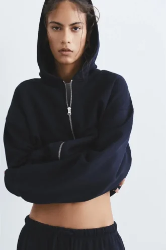 Sweat à capuche zippé