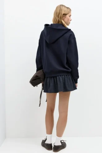 Sweat à capuche zippé avec motif