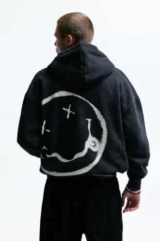 Sweat à capuche zippé Nirvana