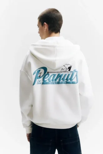 Sweat à capuche zippé Peanuts