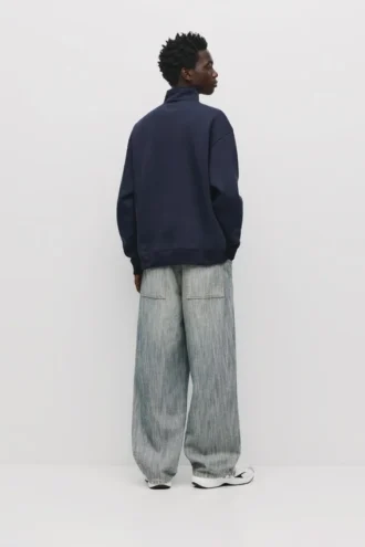 Sweats basiques à fermeture éclair quart de longueur