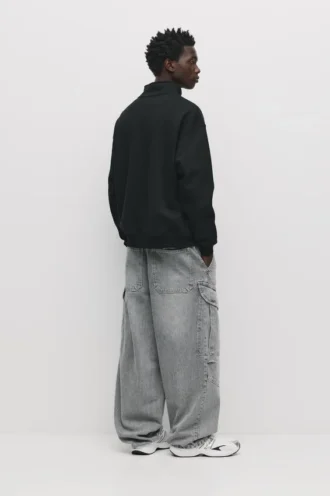 Sweats basiques à fermeture éclair quart de longueur