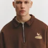 Sweats à col polo imprimés Sweats à col polo imprimés