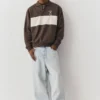 Sweats à col zippé marron Sweats à col zippé marron