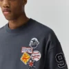 Sweats à manches courtes avec patchs Sweats à manches courtes avec patchs