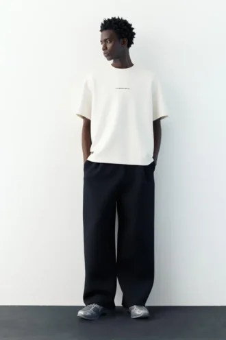 Sweats à manches courtes avec slogan