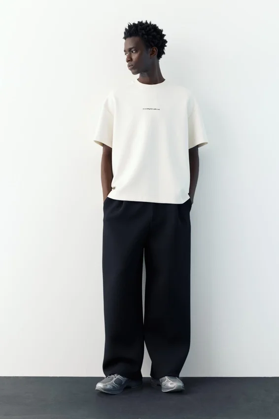 Sweats à manches courtes avec slogan Sweats à manches courtes avec slogan