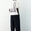 Sweats à manches courtes avec slogan Sweats à manches courtes avec slogan