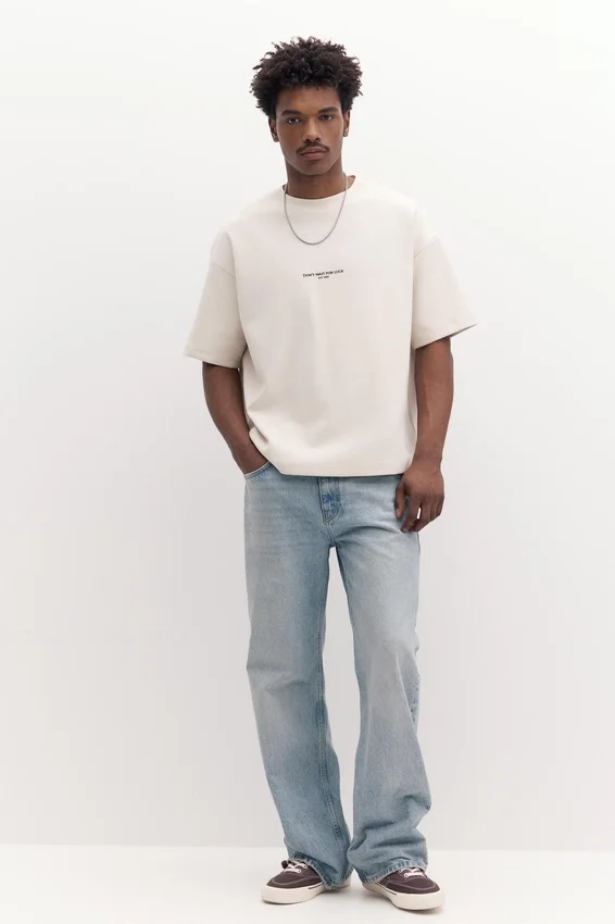 Sweats à manches courtes avec slogan Sweats à manches courtes avec slogan