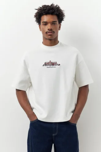 Sweats à manches courtes brodés
