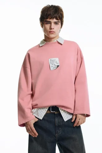 Sweats à étiquette rose Sweats à étiquette rose