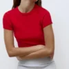 T-shirt ajusté à manches courtes T-shirt ajusté à manches courtes
