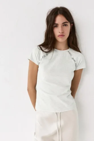 T-shirt avec boutons