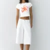 T-shirt avec motif floral T-shirt avec motif floral