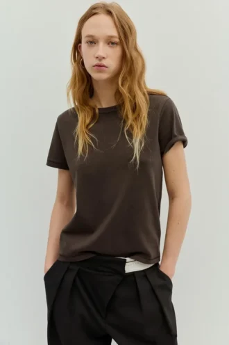 T-shirt basique à manches courtes