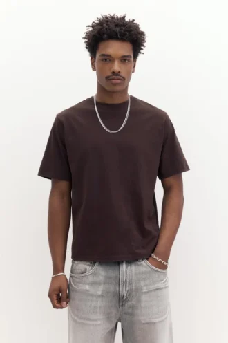T-shirt basique à manches courtes en coton