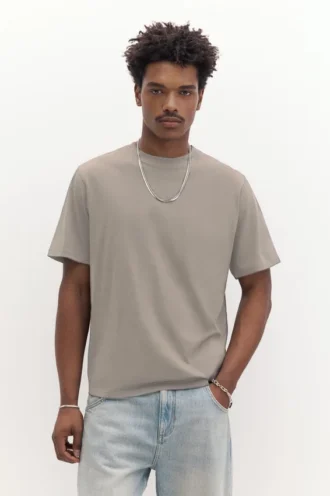 T-shirt basique à manches courtes en coton