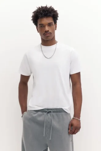 T-shirt basique à manches courtes en coton