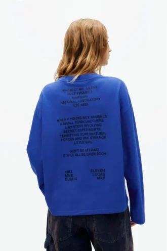 T-shirt bleu Stranger Things