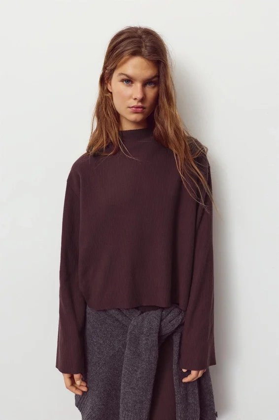 T-shirt en maille douce T-shirt en maille douce