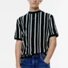 T-shirt en maille à empiècements