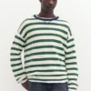 T-shirt en maille rayée