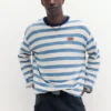 T-shirt en maille rayée