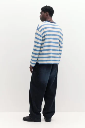 T-shirt en maille rayée