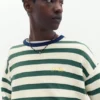 T-shirt en maille rayée